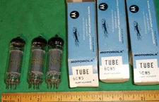 3-NOS Motorola 6CW5/EL86 Beam Power Tubes by Westinghouse Test GOOD! Holland