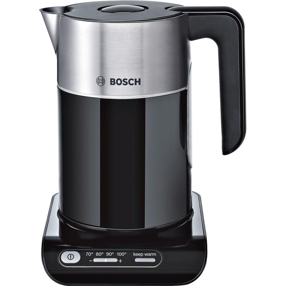 Bosch TWK8633GB Styline Black/Stainless Steel Kettle (Quad Temp)