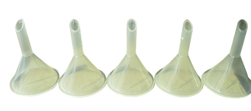 Small Plastic Funnel 3.5"x(2 1/4" to 1/2") Bottles Crafts Essential Oils Kitchen - Picture 7 of 26
