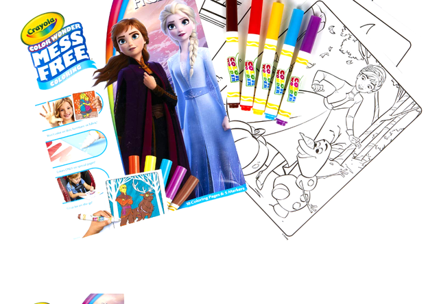 Crayola Color Wonder Coloring Pad & Markers Frozen 071662470029 for