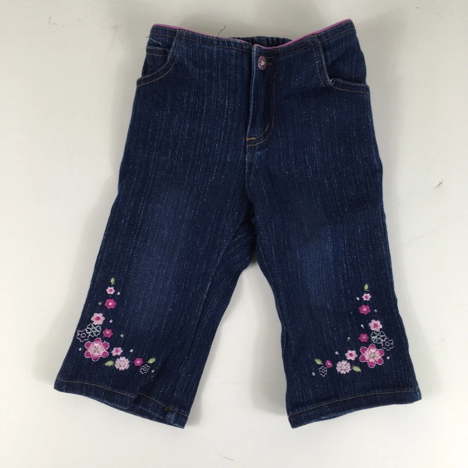 De Colección Skechers Conjunto de 3 Piezas Bebé Niña 12M Una Pieza Body Azul Jeans Rosa Chaqueta Foto 3 de 4