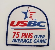 RARE United States Bowling Congress 75 pins over average game patch award B1