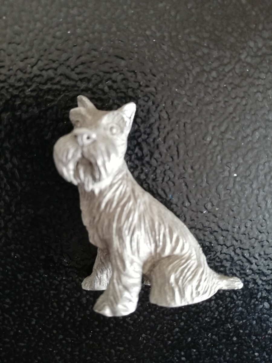 Fermacravatta Con Scottish Terrier In Peltro Inglese - Fatto A Mano A Sheffield - Prideindetails, Confezione Regalo - 5