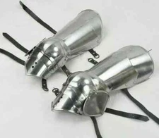 Gothic Knee Guard Armor Set Medieval Knight Crusader Spartan Halloween costume