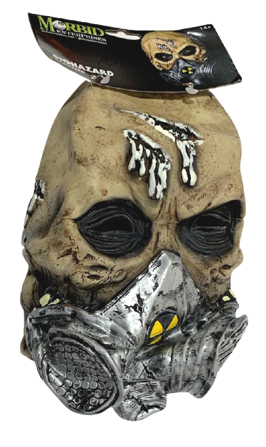 BIOHAZARD RUBBER GAS MASK Latex Head Zombie Evil Dead Monster