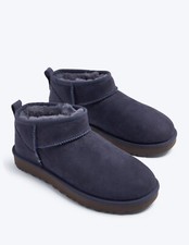 New in Box UGG Classic Ultra Mini 1116109-EVB Women's Fashion Ankle Boots Blue