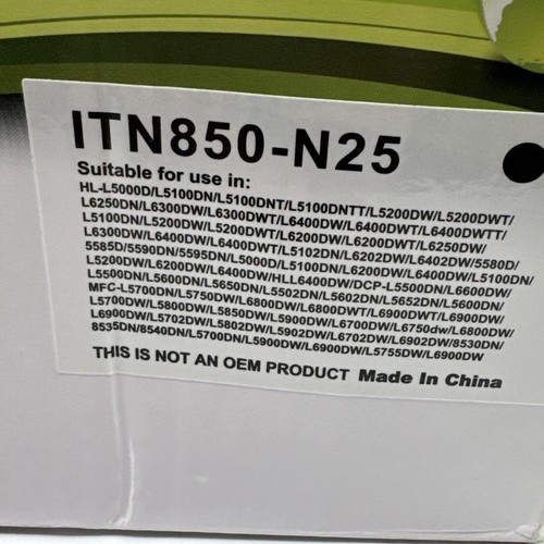 Lot de 3 cartouches de toner noir TN850 pour Brother HL-L6200DW HL-L6200DWT HL-L6250DW - Photo 4/6