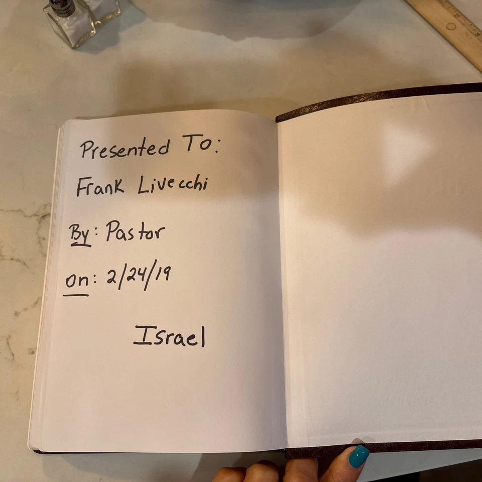 The Holy Bible in Hebrew & Arabic Leather Bound In Israel 1st Ed. 2012 - Image 4 of 4