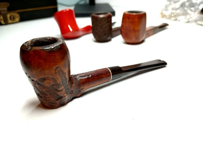 Vtg Unbranded Imp Briar Freestyle Sitter Estate Smoking Tobacco Pipe w/Stinger!!