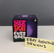 Nee Doh Needoh Fuzz Ball Velvet Squeeze Stress Fidget Sensory Toy TikTok PURPLE