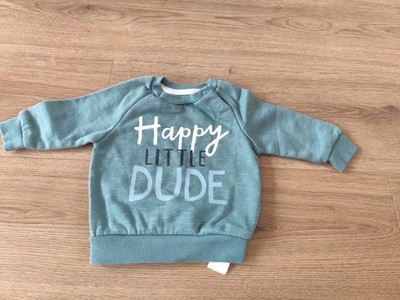 Jungen Pullover mit Spruch - Größe 68 Primark