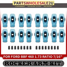 Rocker Arms For Ford Bbf 460 1.73 Ratio 716 Needle Bearings Blue 2024 Aluminum Rocker Arms For Ford Bbf 460 1.73 Ratio 716 Needle Bearings Blue 2024 Aluminum