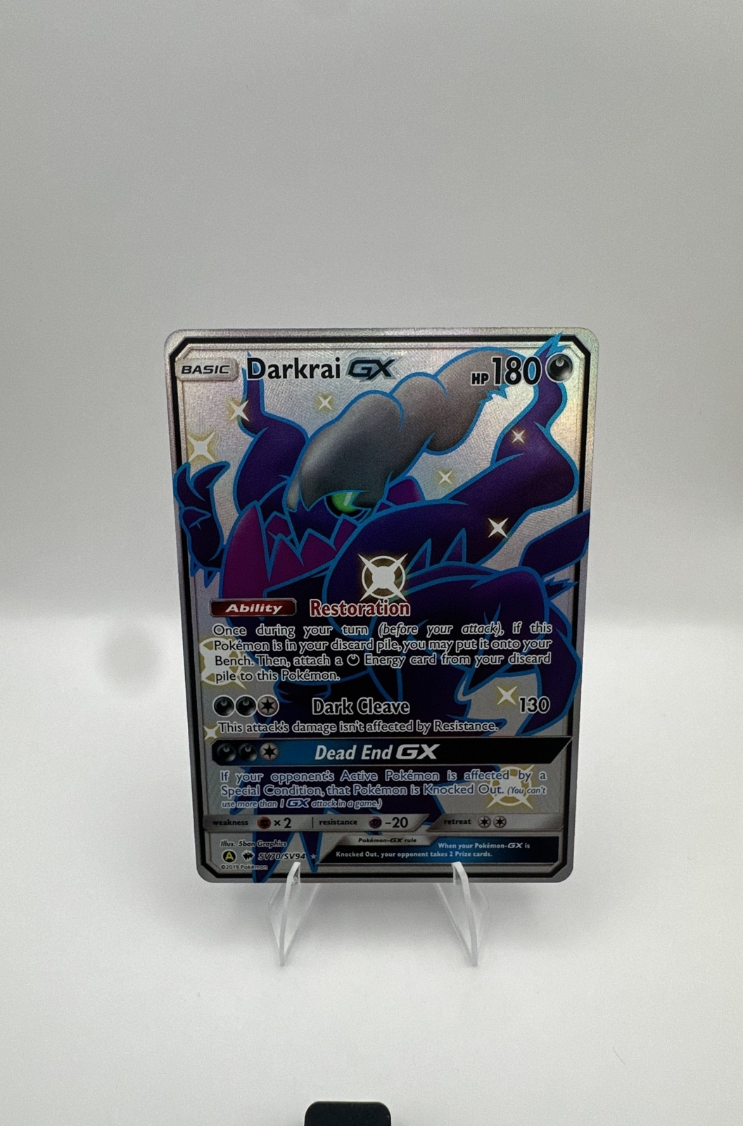 Darkrai GX SV70/SV94 Hidden Fates: Shiny Vault Holo