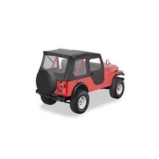 Bestop 51405-01 Tigertop Soft Top Black For 1959-1960 Jeep Cj5 New