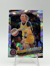 2025 Panini Prizm WNBA Cracked Ice #132 Julie Vanloo Los Angeles Sparks