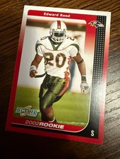 2002 Score Ed Reed NFL Rookie Card, Near-Mint Baltimore Ravens Miami Hurricanes. rookie card picture