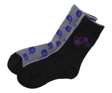 Nike Air Jordan Retro SJ Elite Crew Boys Socks Size S, Color: Black/Purple
