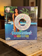 Pool Candy ILLUMINATED Pool Tube Inflatable Float LED Lights 3 Disco Modes *NEW*