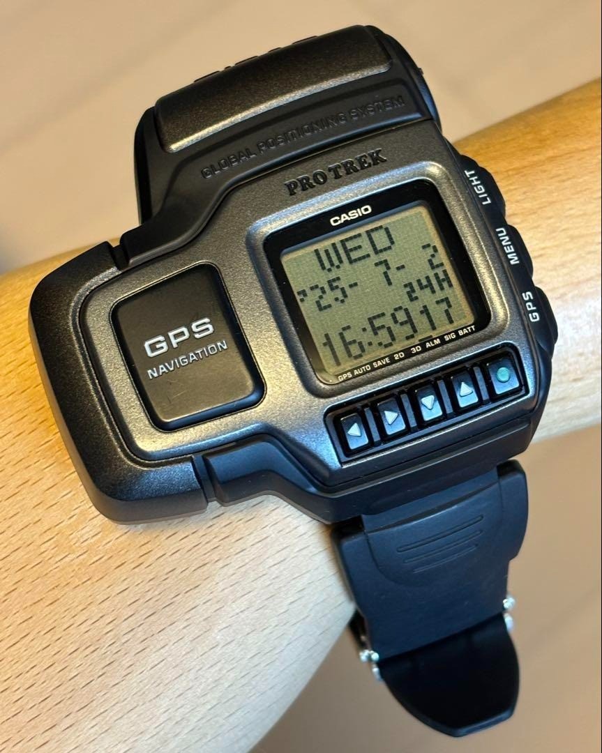 CASIO PROTREK PRT-1 GPS付き腕時計 RARE 1st GPS Casio Protrek Digital Navigation Prt-1 Vintage