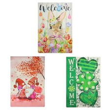 Garden Flag Set Including Valentines Day Garden Flag St Patricks Day Flag