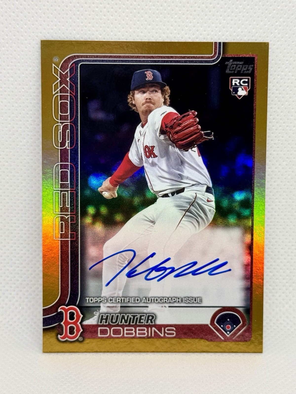 Hunter Dobbins Gold Real One Auto /50 2025 Topps Update US270 Boston Red Sox