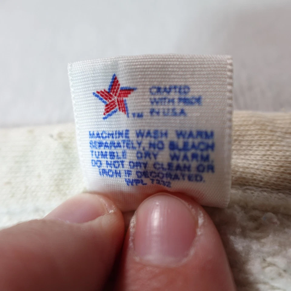 Cardigã suéter masculino vintage Jerzees XL Mr. Nice coelho listrado branco EUA 80s - Imagem 3 de 4