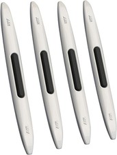 4PCS Door Edge Guard Protectors, Silicone Auto Body Protector Tri Color: white