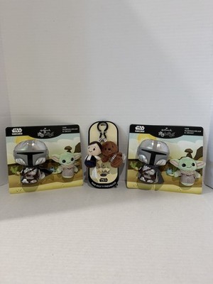 2022 Hallmark Itty Bittys The Mandalorian & Grogu baby yoda Star Wars & clippys 