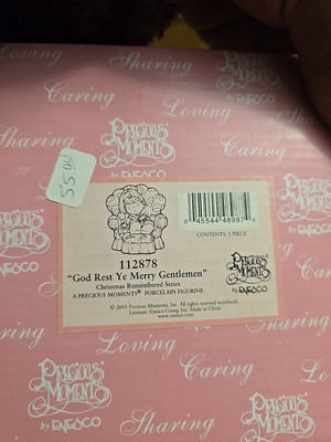 2003 PRECIOUS MOMENTS 'God Rest Ye Merry Gentlemen' 112878 - New In Box