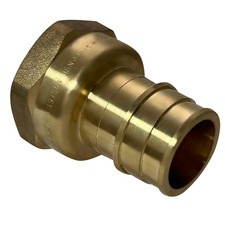 1 Pack XFITTING 1" Pex A X 1" Female NPT Adapter, Lead Free Brass, Pex Expansion