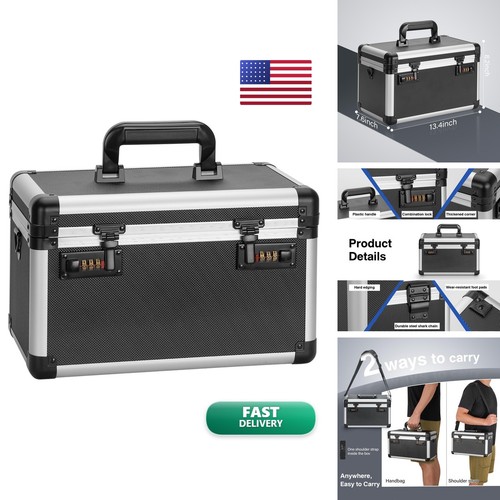 GODLONSEN Medicine Lock Box 13.4 x 7.6 x 8.2 Inches Tactical Black | eBay