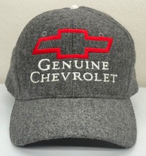 Vintage 1990  s Genuine Chevrolet SnapBack Hat MOHR  S Chevy Emblem Logo Cap Gray