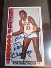 Bob Dandridge 1976 Topps. On Card Autograph.