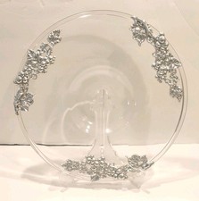 Arthur Court France 1998 Vintage Glass Grape Vine Serving Platter