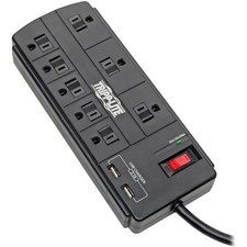Tripp Lite by Eaton 8-Outlet Surge Protector with 2 USB Ports 2.1A Shared - 8