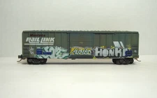 N Scale Micro Trains MRL factory weathered 50' single door box car # 21052