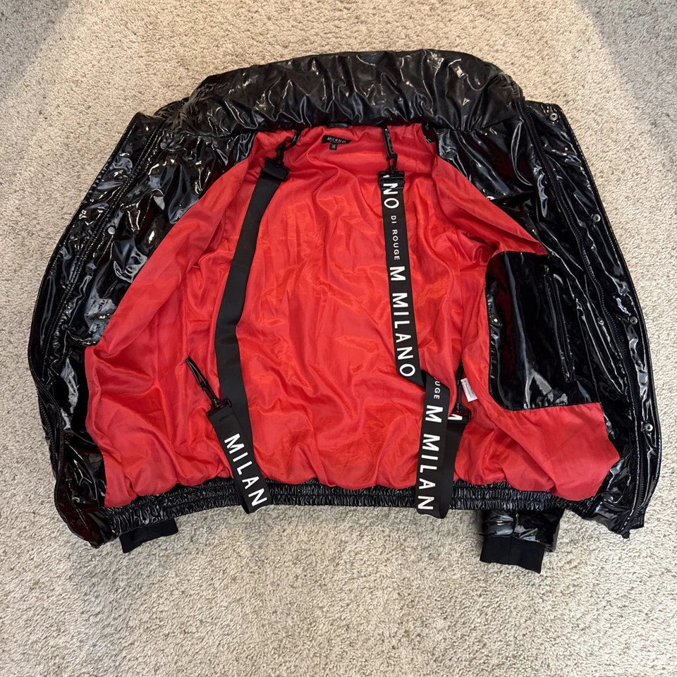 Milano Di Rouge Elliot Puffer Coat Black Size M - Image 3 of 4