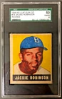 1948 Leaf JACKIE ROBINSON #79 Rookie Card RC SGC 50 / 4 VG/EX