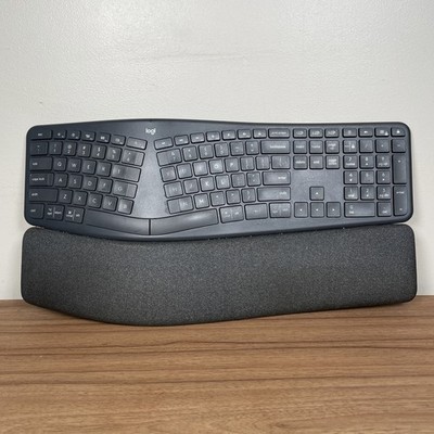 Logitech ERGO K860 Wireless Ergonomic Keyboard READ Tested NO DONGLE