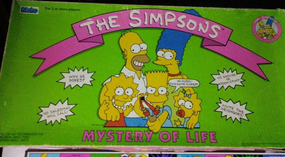 Paquete Los Simpson - Juego de Mesa Mystery Of Life Años 90’s 100% Completo y 5 X Mags Foto 2 de 4