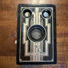 Kodak Brownie Six-20 Box Camera 1930s Art Deco Vintage Antique-Untested