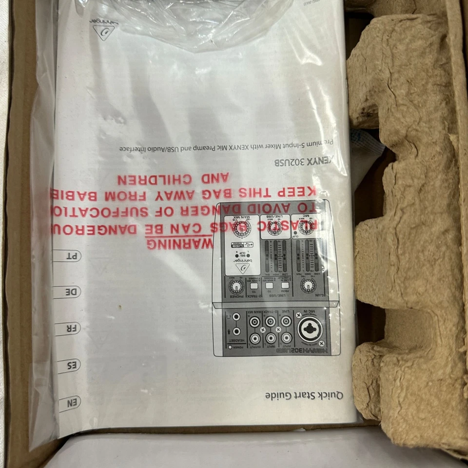 Behringer XENYX 302USB Premium 5-Input Mixer USB/Audio Interface Compact Design - Image 4 of 4