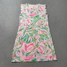Lily Pulitzer Dress Womens XS Floral Print Geometric Colorful Preppy Summer