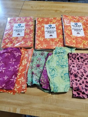 Lot of Island Batik Mandala Magic sewing quilting fabric 3 packages plus more