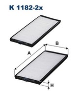 Filtron Innenraumfilter K 1182-2X Partikelfilter FüR Accent Hyundai TB LC Getz 2