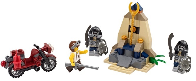 NEW - Lego 7306 Pharaoh's Quest Golden Staff Guardians - NEW