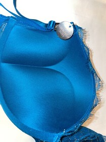 VICTORIA SECRET BOMBSHELL BRA ADD 2 CUP PLUNGE Super Push UP NEW Shine Strap