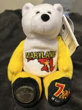 Limited Treasures Coin Bear, Maryland, 50 Club, New with Tag