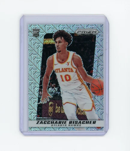 2024-25 Panini Prizm Deca Zaccharie Risacher #76 Mojo Prizm Rookie RC /25 Hawks