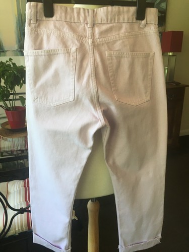 ZARA AUTHENTIC DENIM BY TRF, PALE PINK JEANS, SIZE EUR 38 - Picture 8 of 9